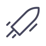 Rocket Flying SVG Icon